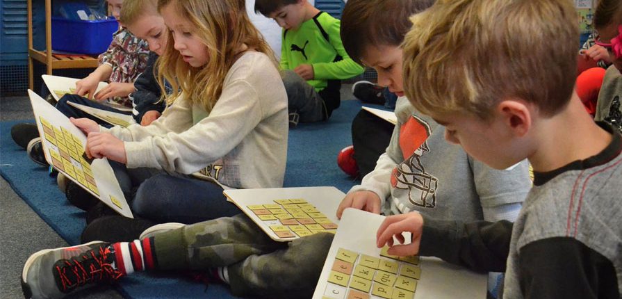 Children learning to read